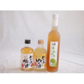 おばあちゃん梅酒飲み比べ3本セット(おばあちゃんのゆず酒 おばあちゃんの梅酒 日本酒ブレンド仕込うめ