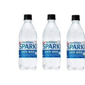 3本 サントリー 天然水 スパークリング 炭酸水 無糖 SPARKLING 500ml×3本