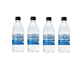 4本 サントリー 天然水 スパークリング 炭酸水 無糖 SPARKLING 500ml×4本