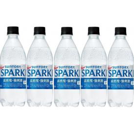 5本 サントリー 天然水 スパークリング 炭酸水 無糖 SPARKLING 500ml×5本