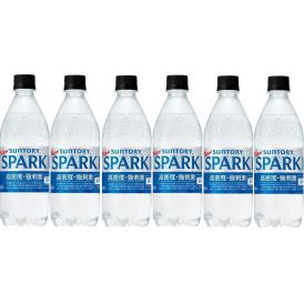 6本 サントリー 天然水 スパークリング 炭酸水 無糖 SPARKLING 500ml×6本