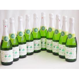 10本セット(山梨県産100％勝沼仕込　甲州スパークリングワイン やや辛口) 720ml×10