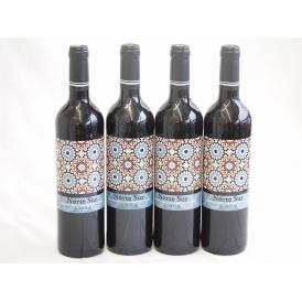 4本セット(スペイン自然派赤ワイン ノルテスル テンプラニーニョ&カルベネ) 750ml×4本