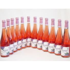 12本セット(果実の泡 北海道黒葡萄スパークリングロゼ(やや甘口)) 500ml×12本