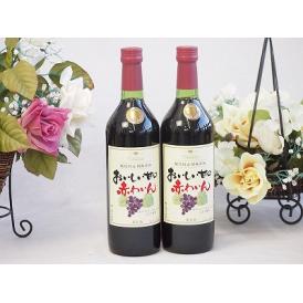 2本セット(酸化防止剤無添加 おいしい甘口 赤わいん) 720ml×2本
