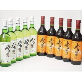 10本セット(おたる醸造ナイアガラ生葡萄酒 白ワインやや甘口(北海道) おたる醸造 生葡萄酒甘口赤ワ