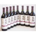 8本セット(信州産完熟巨峰 やや甘口赤ワイン ミディアム) 720ml×8本