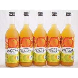 5本セット(和歌山県産南高梅使用 紀州の梅酒と完熟みかんalc.12%) 720ml×5本