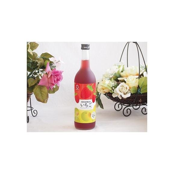 スペシャル特典 和歌山県産南高梅使用 紀州の梅酒といちごalc.12% 720ml×1本 梅酒