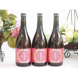 3本セット(紀州和歌山 香る南高 紅南高梅酒) 720ml×3本