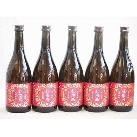 5本セット(紀州和歌山 香る南高 紅南高梅酒) 720ml×5本
