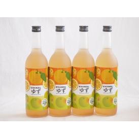 4本セット(和歌山県産南高梅使用 紀州の梅酒とゆずalc.12%) 720ml×4本