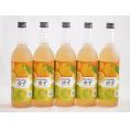 5本セット(和歌山県産南高梅使用 紀州の梅酒とゆずalc.12%) 720ml×5本