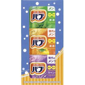 夏の贈り物お中元 バブ3錠 花王バブ（森・ゆず・ラベンダー）×各1