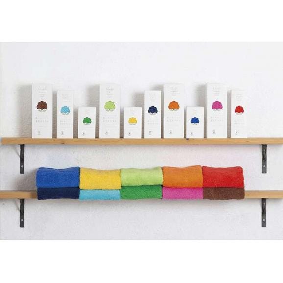 夏の贈り物お中元 マフラータオル カラフル オーガニック イエロー 15×110cm02