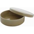 夏の贈り物お中元 平型おひつ ケデップ ベージュ 直径16.5×5.5cm