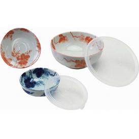 夏の贈り物お中元 色彩ぶどう3点セット パックS（直径11.2×4cm）・パックL（直径16.6×7cm）・小皿（直径12×2.3cm）×各1