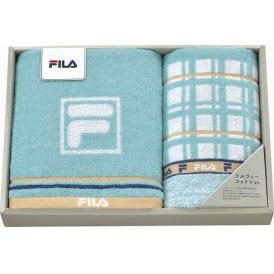 夏の贈り物お中元 ロングタオル&フェイスタオル フィラ ロングタオル：約34×100cm、フェイスタオル：約34×75cm