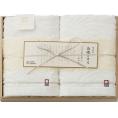 夏の贈り物お中元 フェイスタオル2P（木箱入） 今治謹製 白織タオル 33×75cm