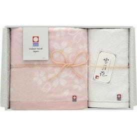 夏の贈り物お中元 バスタオル＆ウォッシュタオル 今治製タオル バスタオル：60×120cm、ウォッシュタオル：34×35cm