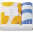 夏の贈り物お中元 フェイスタオル&ウォッシュタオル 今治名工 フェイスタオル：33×80cm、ウォッシュタオル：33×34cm