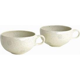 夏の贈り物お中元 サボン水玉ペアスープカップ 直径14.5×6.5cm