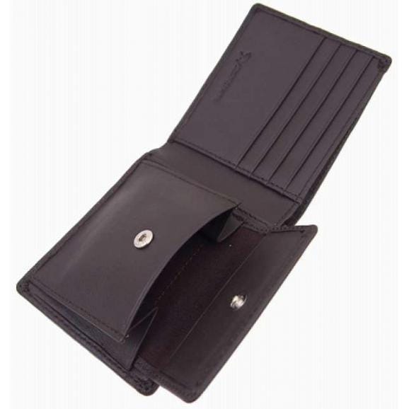 夏の贈り物お中元 二つ折り財布 アーノルド・パーマー ダークブラウン 9×2.5×11cm ★カード入・ポケット×各4、札入×2、ホック式小銭入×102