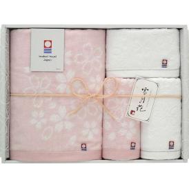 夏の贈り物お中元 タオルセット 今治製タオル フェイスタオル（34×75cm）×2、バスタオル（60×120cm）・ウォッシュタオル（34×35cm）×各1