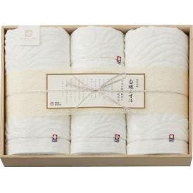 夏の贈り物お中元 バスタオル2P&フェイスタオル2P（木箱入） 今治謹製 白織タオル バスタオル：60×110cm、フェイスタオル：33×75cm