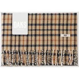 夏の贈り物お中元 ウールひざ掛け ダックス ベージュ 約70×140cm（房込み）