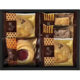 夏の贈り物お中元 アンドスイーツセレクション ナッツとチョコのざっくりクッキー×2、ロシアケーキ（ブルーベリーサン）・スクエアパイ（プレーン・ショコラ）×各1