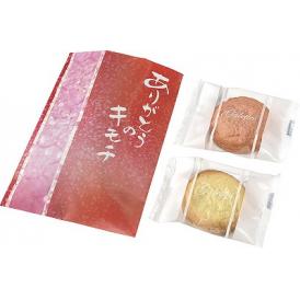 夏の贈り物お中元 ありがとうのキモチ紅白ガレット ガレット（プレーン・ストロベリー）×各1