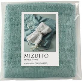 夏の贈り物お中元 大阪泉州ハンドタオル MIZUITO 澄み渡るみずいと ブルーグリーン 32×34cm