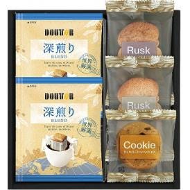夏の贈り物お中元 ドトールコーヒー＆スイーツセレクション ドトールドリップコーヒー（7g）×2、ラスク（シュガー･ココナッツ）・ナッツとチョコのざっくりクッキー×各1