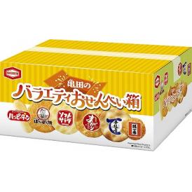 夏の贈り物お中元 亀田のバラエティおせんべい箱 亀田製菓 ハッピーターン×6、揚一番×3、ソフトサラダ・ぽたぽた焼・まがりせんべい（各2枚）・手塩屋×各2
