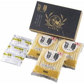 夏の贈り物お中元 福山製麺所「旨麺」とんこつラーメン ラーメン麺（乾麺）（80g）・とんこつスープ（35g）×各3