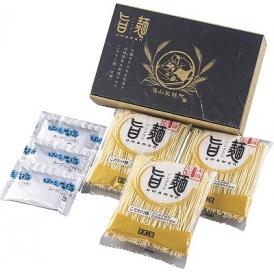 春の贈り物 福山製麺所「旨麺」しょうゆラーメン ラーメン麺（乾麺）（80g）・醤油スープ（35g）×各3