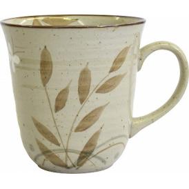 夏の贈り物お中元 レンジ対応 マグカップ リーフ 直径9.5×12cm