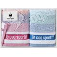 夏の贈り物お中元 ルコック ビッグロゴ ハンドタオル2P le coq sportif 32×36cm