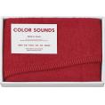 春の贈り物 フェイスタオル COLOR SOUNDS レッド 29×75cm