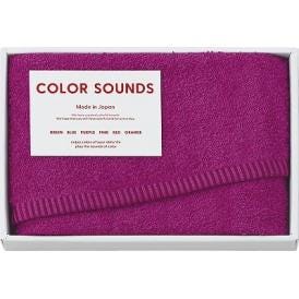 夏の贈り物お中元 フェイスタオル COLOR SOUNDS ピンク 29×75cm