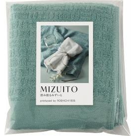 夏の贈り物お中元 大阪泉州フェイスタオル MIZUITO 澄み渡るみずいと ブルーグリーン 32×75ｃｍ