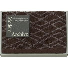 夏の贈り物お中元 フェイスタオル Modern Archive ブラウン 34×70cm