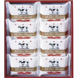 夏の贈り物お中元 ゴールドソープセット 牛乳石? 石鹸（80g）×8