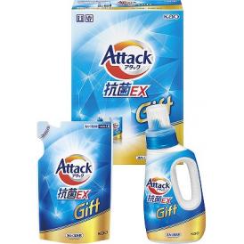 夏の贈り物お中元 アタック抗菌EXギフト 花王 アタック抗菌EX（750g）・アタック抗菌EX詰替用（590g）×各1