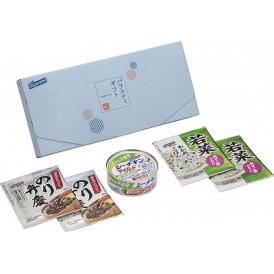 夏の贈り物お中元 乾物ギフト はごろもフーズ のり弁慶ふりかけ（3g）・わかめ混ぜご飯若菜（2.8g）×各2、オイル不使用シーチキンマイルド（70g）×1