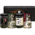 夏の贈り物お中元 有明海産&しじみ醤油味付のり・お茶漬け詰合せ 有明海産味付のり・しじみ醤油味付のり（各8切32枚）・うめ茶漬・のり茶漬（各4.3g×3袋）×各1