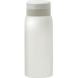 夏の贈り物お中元 スクリュー栓マグボトル350ml モテコ ホワイト 直径6.7×18cm ★保温効力：58℃以上（6時間）、保冷効力：10℃以下（6時間）
