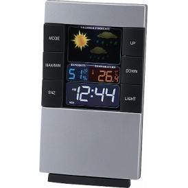 春の贈り物 カラーウェザーインフォクロック 14×8×4cm ★単4乾電池2本使用（別売）