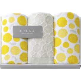 夏の贈り物お中元 フェイスタオル3P FILLS 34×75cm